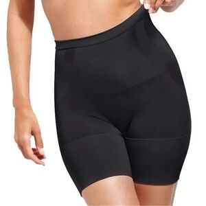 NWT Spanx Starpower Assets Hoseiry Shapewear Mid Thigh Shaper Black Size 2x